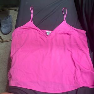 Hot pink thin strap blouse